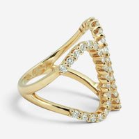 Salvini 18K Yellow Gold Diamond Open Style Wrap Ring Sz. 5.5 20075663