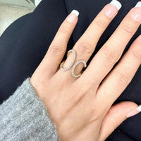 Salvini 18K Yellow Gold Diamond Open Style Wrap Ring Sz. 5.5 20075663