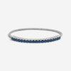 Giovanni Ferraris 18K White Gold & Titanium Blue Sapphire Spring Bracelet 046954