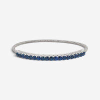 Giovanni Ferraris 18K White Gold & Titanium Blue Sapphire Spring Bracelet 046954