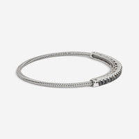 Giovanni Ferraris 18K White Gold & Titanium Black Sapphire Spring Bracelet 46955