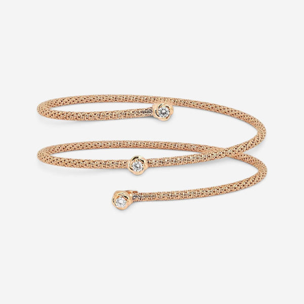 Giovanni Ferraris 18K Rose Gold & Titanium Diamond Spring Bracelet 046957