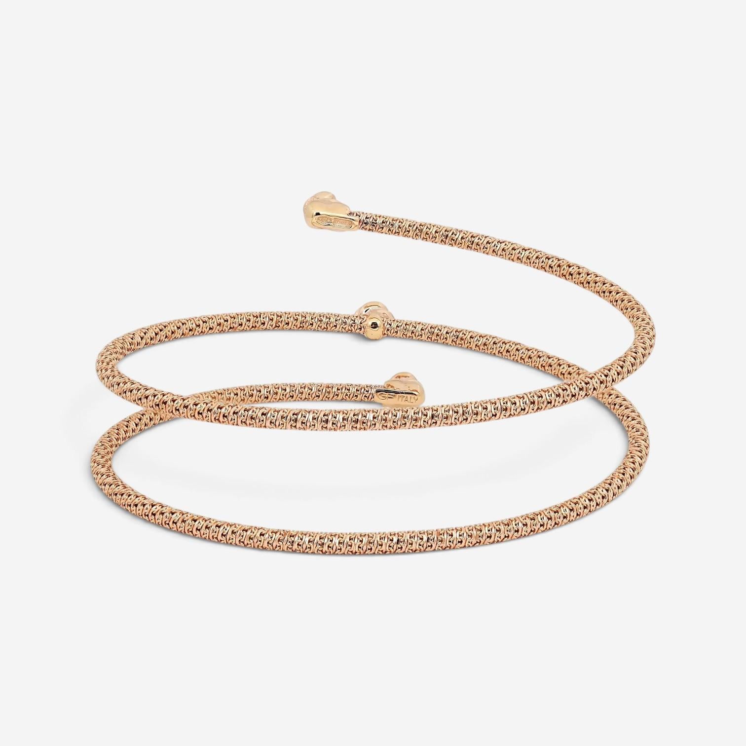 Giovanni Ferraris 18K Rose Gold & Titanium Diamond Spring Bracelet 046957