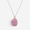 Giovanni Ferraris 18K Rose Gold Diamond & Icy Pink Sapphire Pendant Necklace 046
