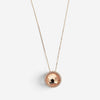 Giovanni Ferraris Perlage 18K Rose Gold White Sapphire & Diamond Necklace 046961