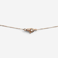 Giovanni Ferraris 18K Rose Gold Pink Quartz & Diamond Pendant Necklace 046962