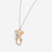 Giovanni Ferraris Little Girl 18K Rose Gold Diamond Pendant Necklace 046964
