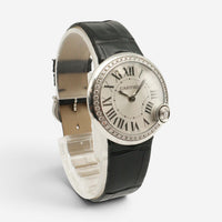 Cartier Ballon Blanc Stainless Steel Diamond Quartz Ladies Watch W4BL0003