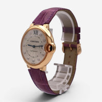 Cartier Ballon Bleu 18K Rose Gold Diamond Automatic Unisex Watch WE902028