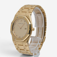 Audemars Piguet Royal Oak 18K Yellow Gold Diamond Quartz Men's Watch 56175ba