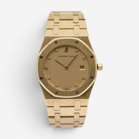 Audemars Piguet Royal Oak 18K Yellow Gold Diamond Quartz Men's Watch 56175ba