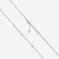 Crivelli Oval Griffe 18K White Gold Black & White Diamond Pendant Necklace 04713
