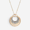 Crivelli Ricami Heart 18K Rose Gold Brown Diamond Pendant Necklace 047135