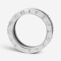 Bulgari B.Zero1 18K White Gold Diamond Four Band Ring Sz. 6.75 04719