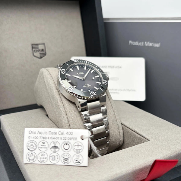 Oris Aquis Date Calibre 400 Stainless Steel Automatic Men's Watch 01-400-7769-41