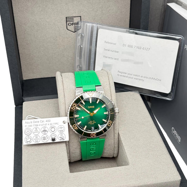 Oris Aquis Date Calibre 400 Stainless Steel Automatic Men's Watch 01-400-7769-41