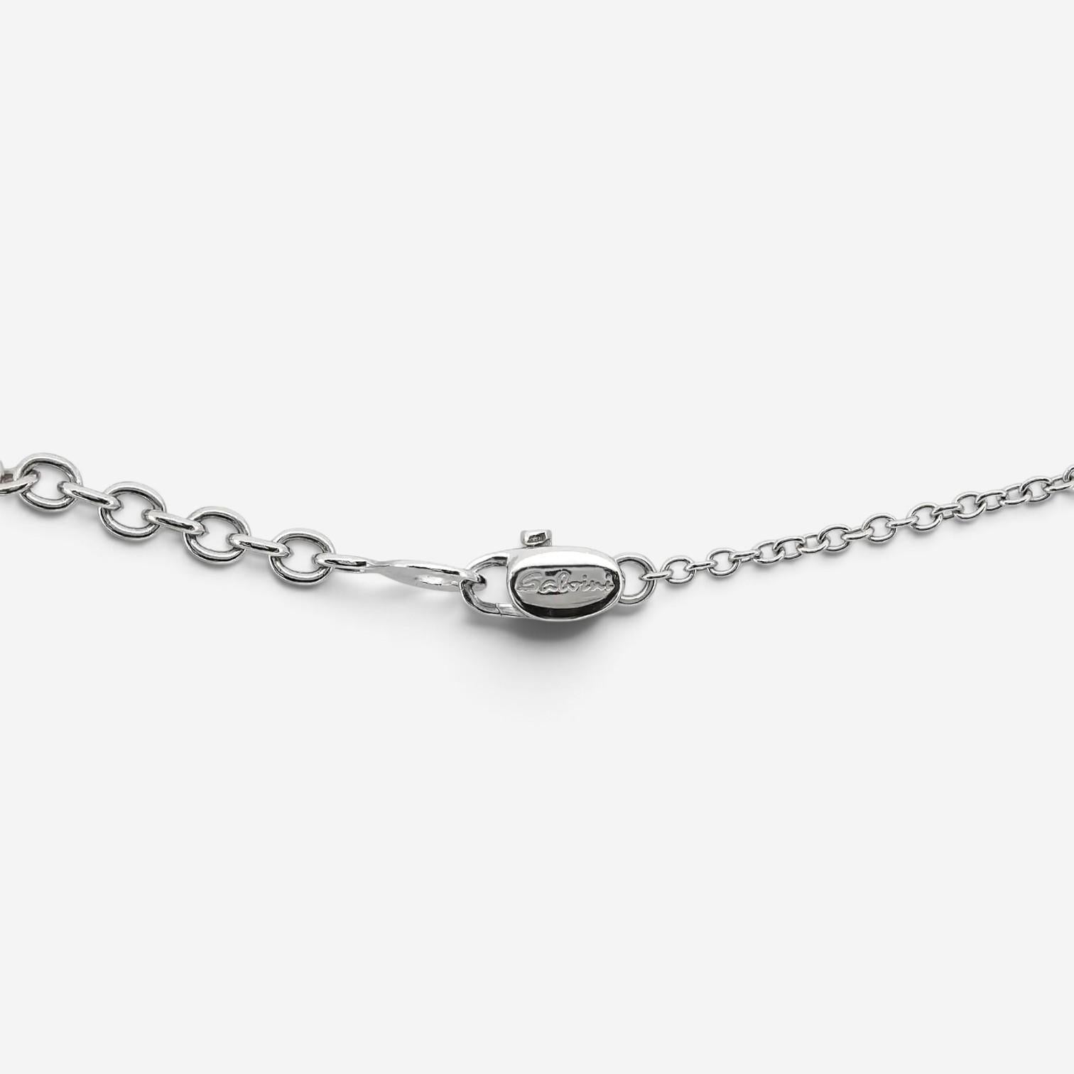 Salvini 18K White & Rose Gold Diamond Heart Pendant Necklace 047625