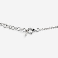 Crivelli Large Heart 18K White Gold Diamond Pendant Necklace 047631