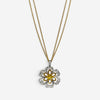 Luca Carati 18K Yellow & White Gold Diamond & Yellow Sapphire Necklace G1056CZ-C