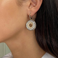 Luca Carati 18K Rose Gold & Black Rhodium White & Brown Diamond Drop Earrings 04