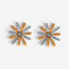 Luca Carati Flower 18K Rose & White Gold Diamond Earrings 048348