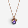 Luca Carati 18K Rose Gold Amethyst & Diamond Pendant Necklace G943C-B619