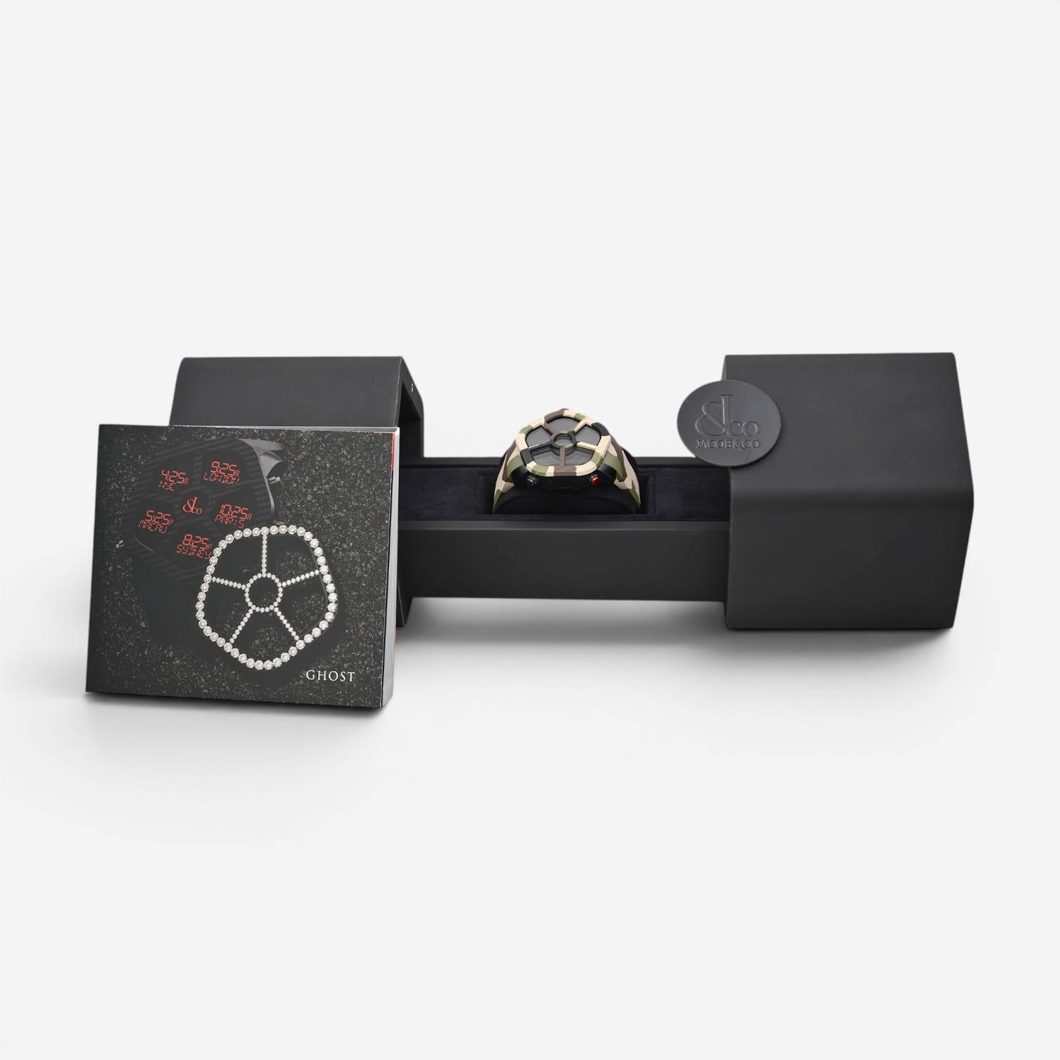 Jacob & Co. Ghost Stainless Steel Quartz Men's Watch GH100.11.NS.PC.ANO4D