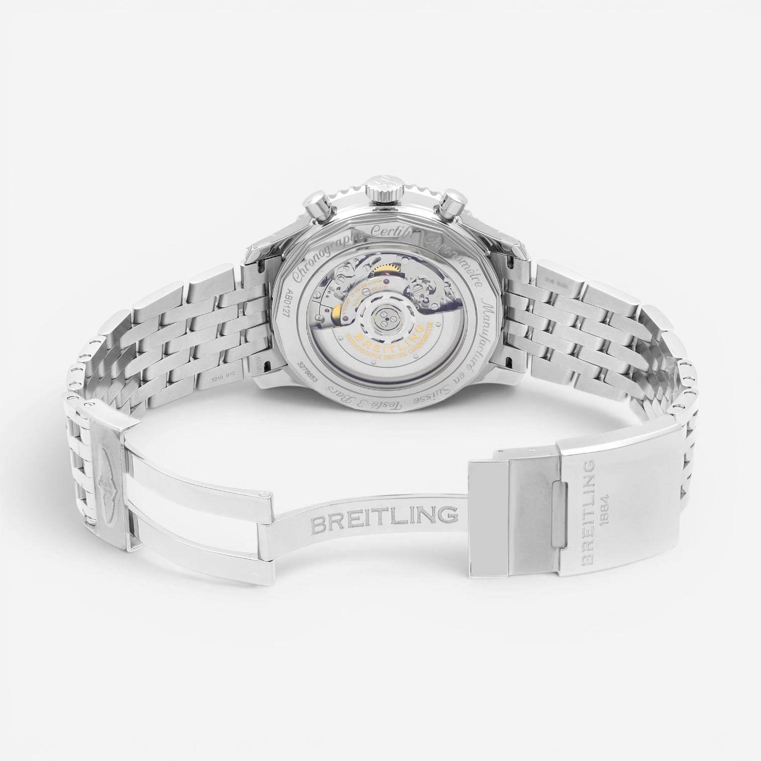 Breitling Navitimer B01 Chronograph Stainless Steel Automatic Men's Watch AB0127