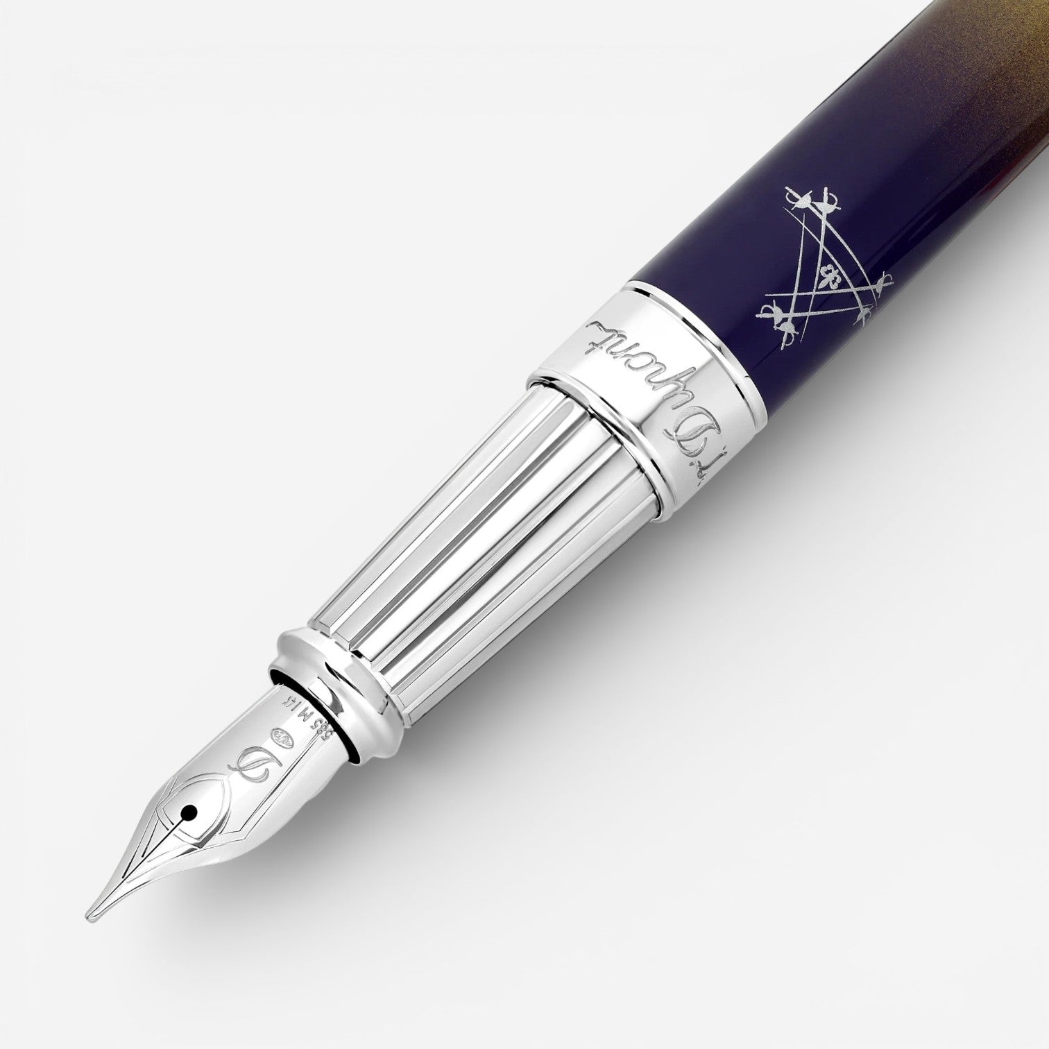 S.T. Dupont Line D Montecristo la Nuit Blue Fountain Pen (M) 410135L - THE SOLIST