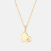 Ina Mar 14K Yellow Gold Diamond Heart Pendant Necklace 05/041-D