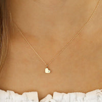 14K Yellow Gold Diamond Heart Pendant Necklace 05/041-D
