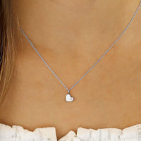 Ina Mar 14K White Gold Diamond Heart Pendant Necklace 05/041W-D