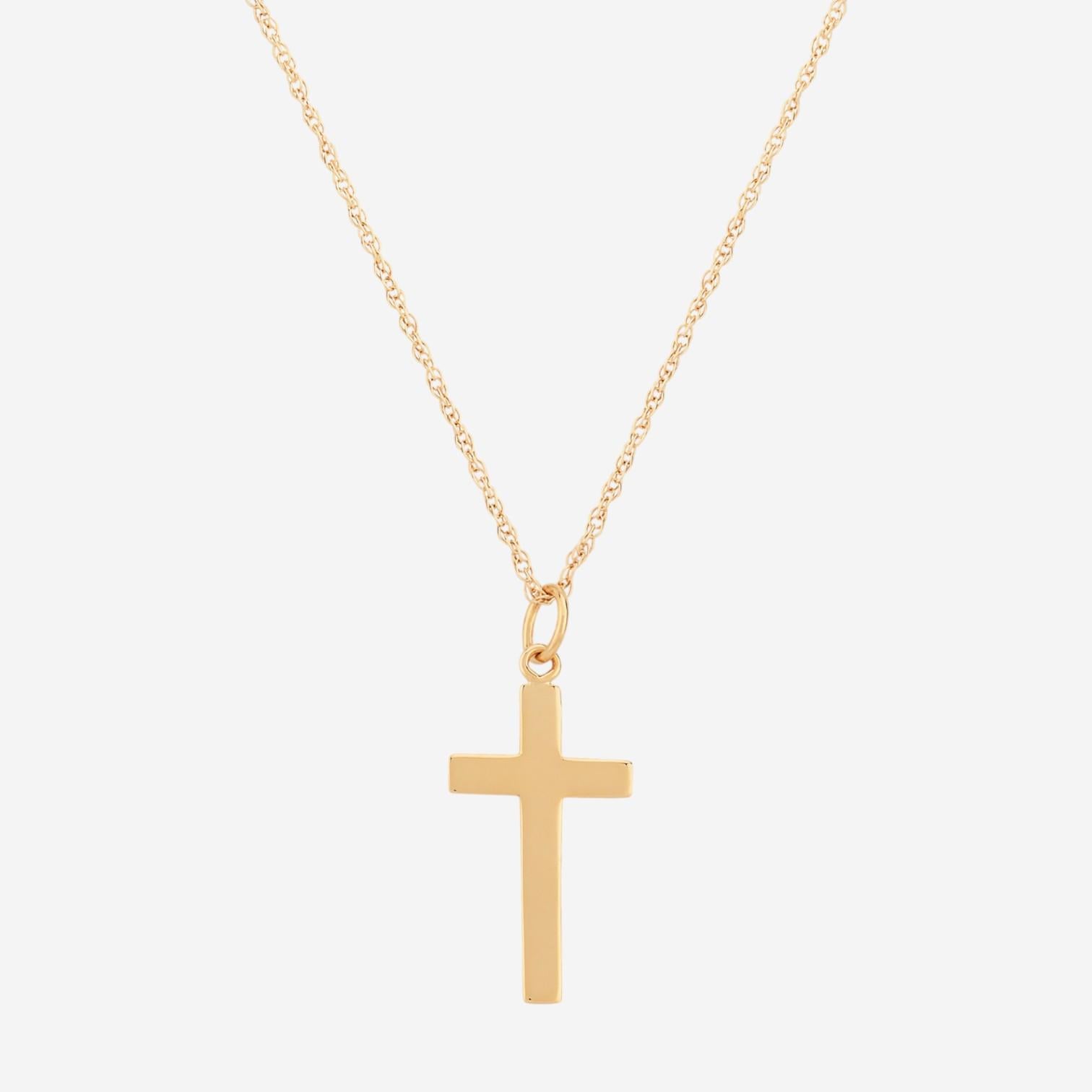 Ina Mar 14K Yellow Gold Cross Pendant Necklace 05/602