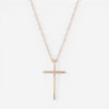 Ina Mar 14K Rose Gold Cross Pendant Necklace 05/605R