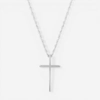 Ina Mar 14K White Gold Cross Pendant Necklace 05/605W
