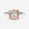 Gregg Ruth 18K White and Rose Gold, Diamond and Fancy Pink Diamond Engagement Ring 050563 - GCR/000931 - THE SOLIST