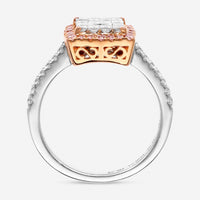 Gregg Ruth 18K White and Rose Gold, Diamond and Fancy Pink Diamond Engagement Ring 050563 - GCR/000931 - THE SOLIST