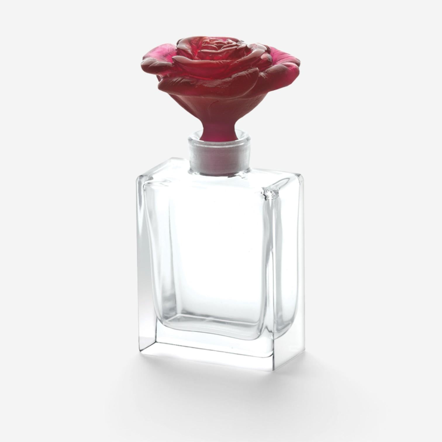 Daum Rose Passion Raspberry Red Crystal Perfume Bottle 05270-1/C