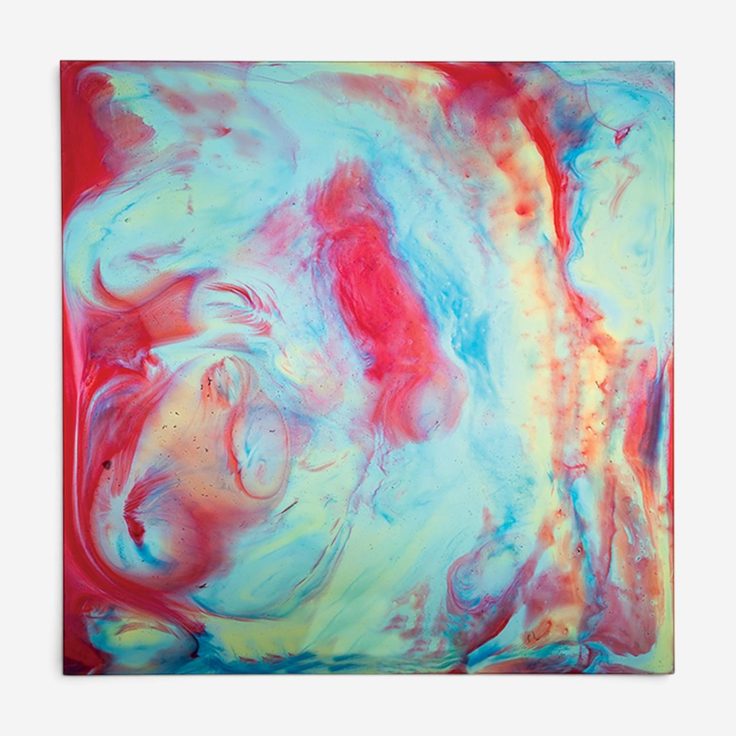 Daum Saisons Blue, Red & Green Crystal Decorative Panel 05490-1/M
