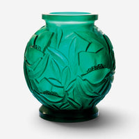 Daum Empreinte Limited Edition Large Green Crystal Vase 05584