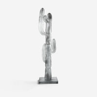 Daum Jardin de Cactus XL Limited Edition Gray Crystal Cactus Sculpture 05663-1