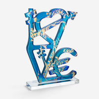 Daum Love by Jacques Villeglé Limited Edition Clear Crystal Sculpture 05675
