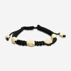 Armenta Romero 18K Yellow Gold & Black Woven Cord Bracelet 06013
