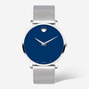 Movado Museum Classic 40mm Stainless Steel Blue Quartz Men's Watch 0607349 - THE SOLIST