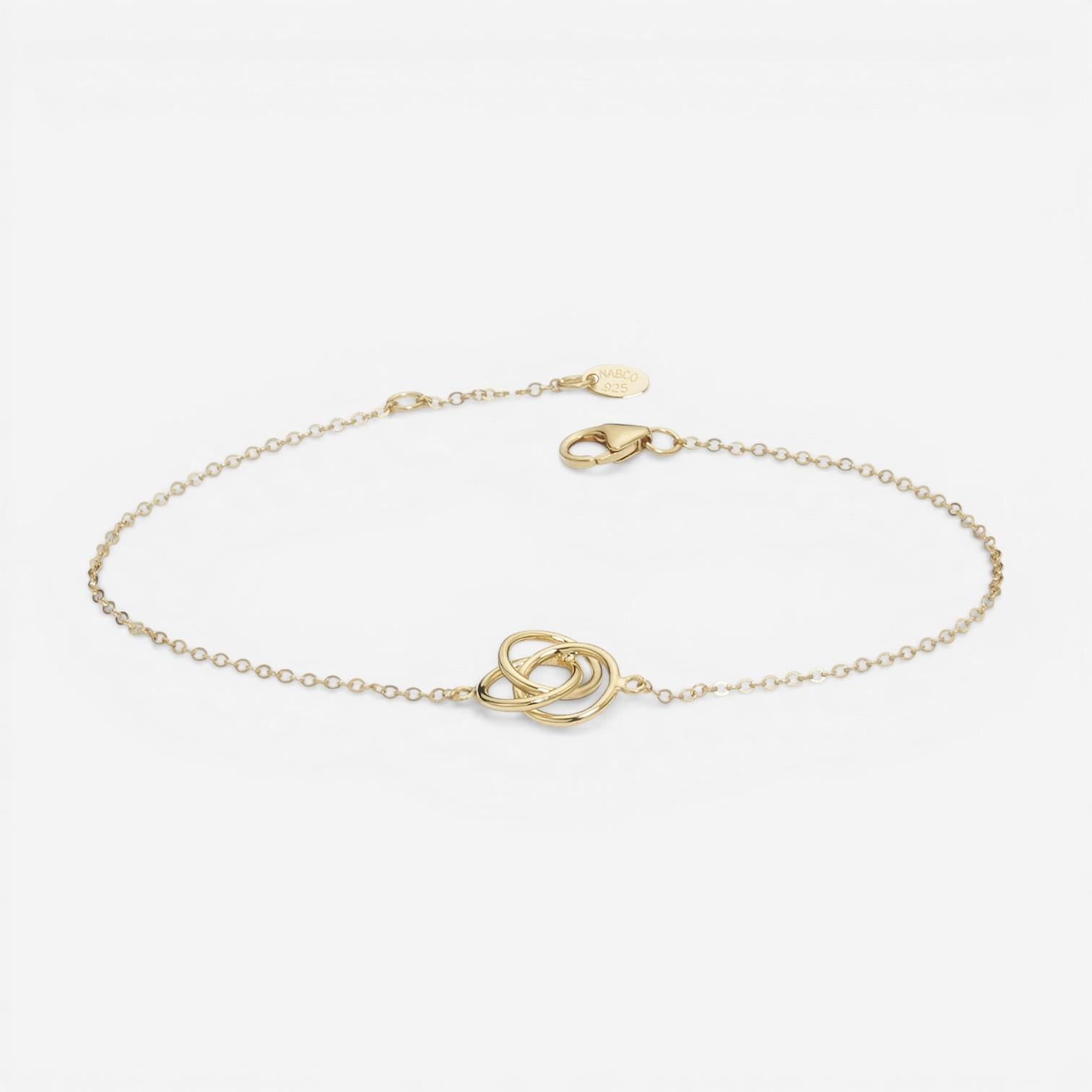 Ina Mar 14K Yellow Gold Love Knot Chain Bracelet 07/141