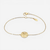 Ina Mar 14K Yellow Gold Sandollar Chain Bracelet 07/245