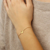 Ina Mar 14K Yellow Gold Sandollar Chain Bracelet 07/245