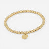 Ina Mar 14K Yellow Gold Mini Round Tag Beaded Bracelet 07/902