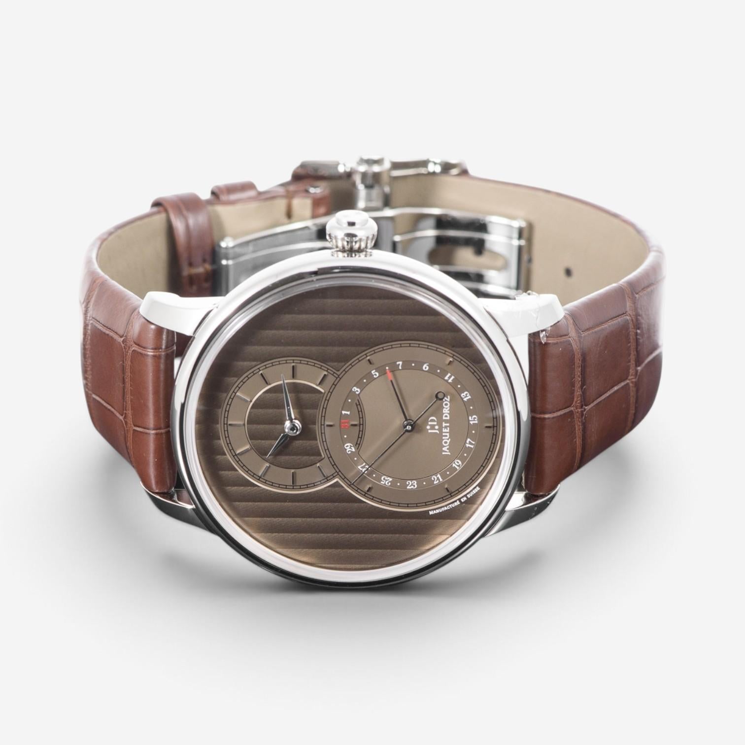 Jaquet Droz Grande Seconde Quantieme Stainless Steel Automatic Men's Watch J0070