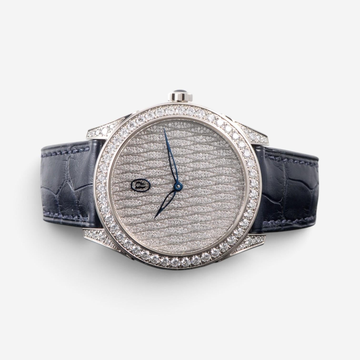 Parmigiani Fleurier Tonda 18K White Gold Diamond Automatic Ladies Watch PFC802-2